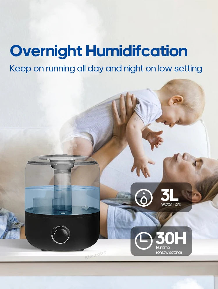 Large Capacity Aromatherapy Air Humidifier with Remote Control - Smarsty
