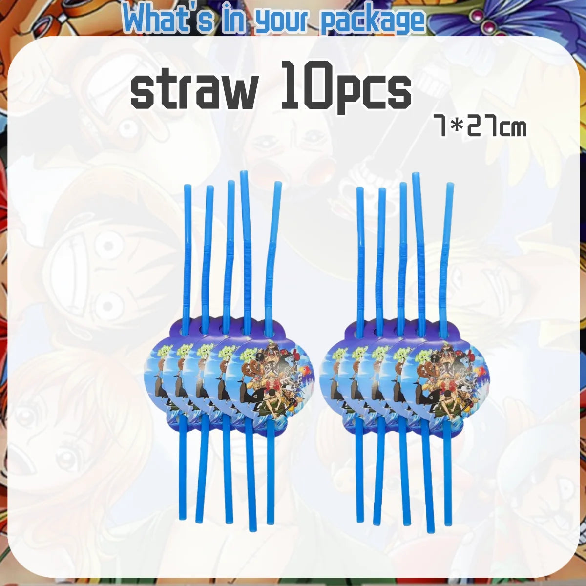 One Piece Birthday Party Disposable Tableware Set - Smarsty