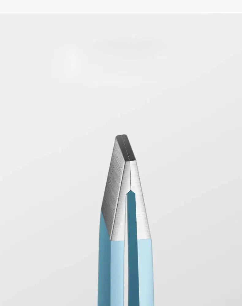 Colorful Stainless Steel Eyebrow Tweezers for Precision Hair Removal - Smarsty