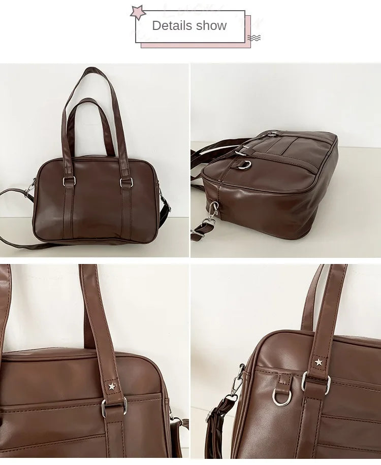 Japanese Style JK Bag Women PU Leather Crossbody Bag - Smarsty