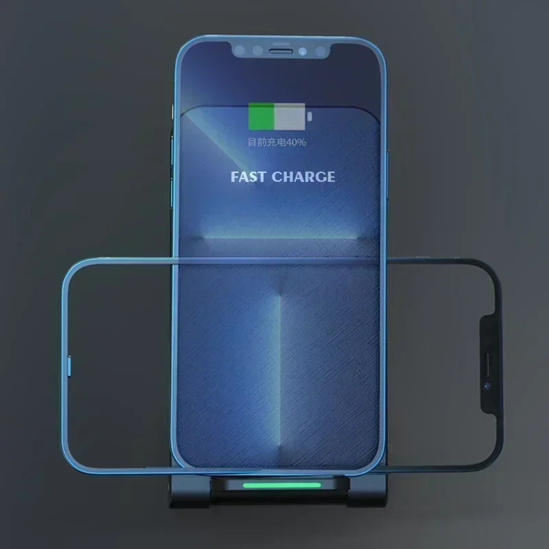 Foldable Wireless Charging Station Desktop Stand For Phones - Smarsty