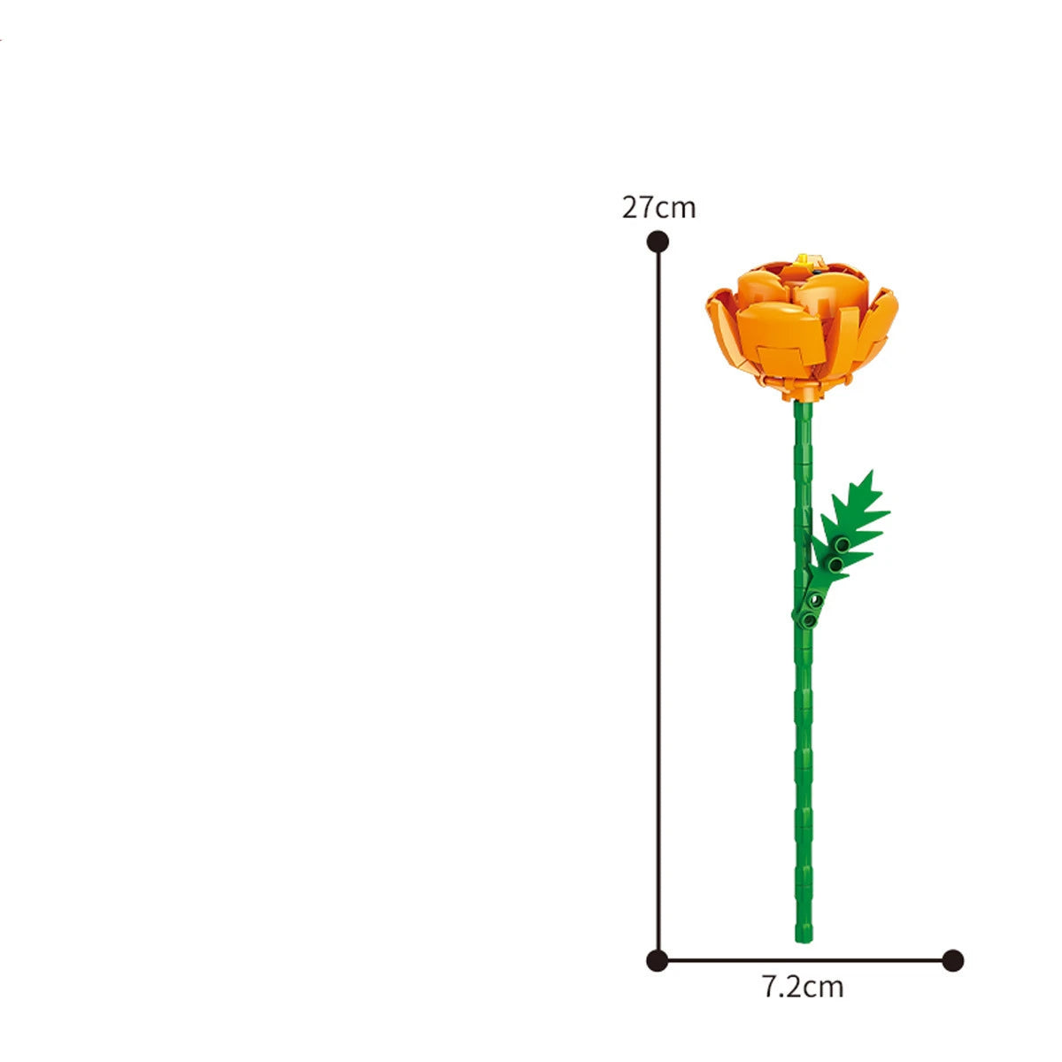 13 Styles Pretty Flower Building Blocks Rose Valentine's Lavender Peach Lily Of The Valley Tulip Bricks DIY Home Ornaments by Smarsty