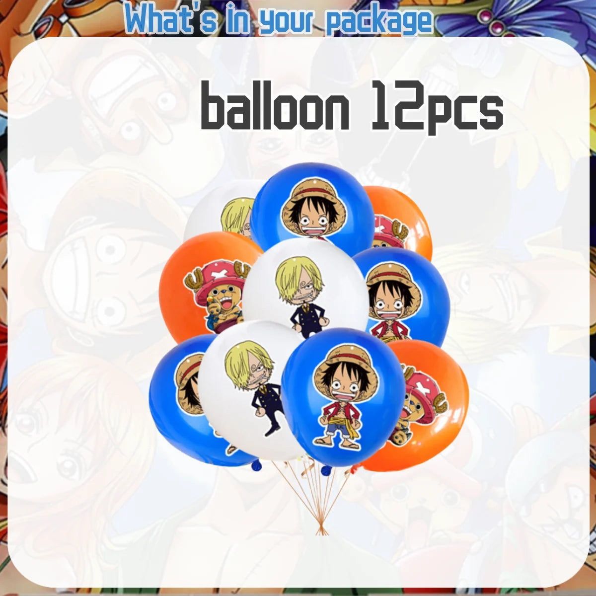 One Piece Birthday Party Disposable Tableware Set - Smarsty