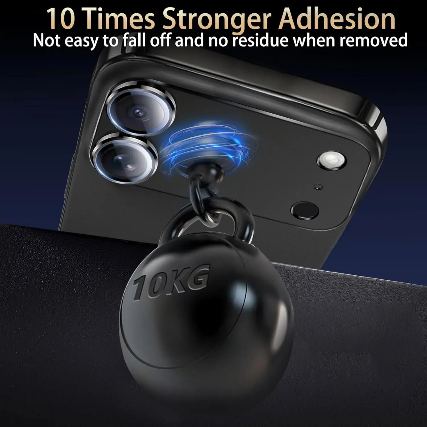 for iPhone 17 Pro Max 17Air Camera Lens Protector Strong Adsorption Metal 9H+ Tempered Glass Camera Screen Full Protective Cover - Smarsty