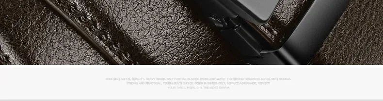 Automatic Buckle PU Leather Belt for Men Business Waist Strap - Smarsty