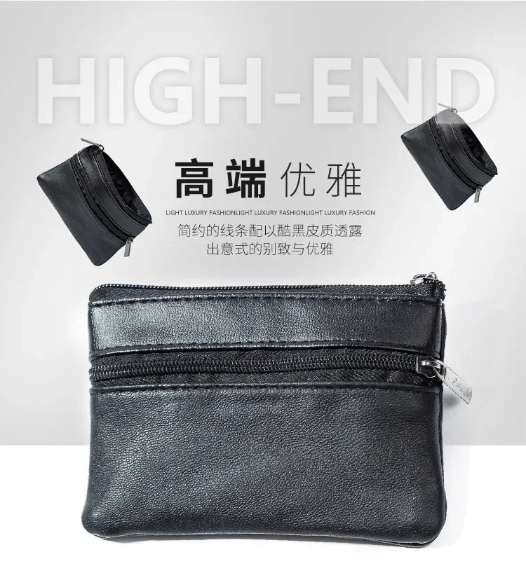 Unisex Coin Purse Wallet With Zipper Change Holder Everyday - Smarsty