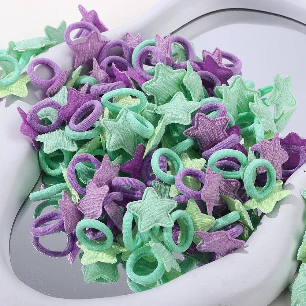 Kids Plush Ball Hair Bands Soft Comfortable Scrunchies - Smarsty