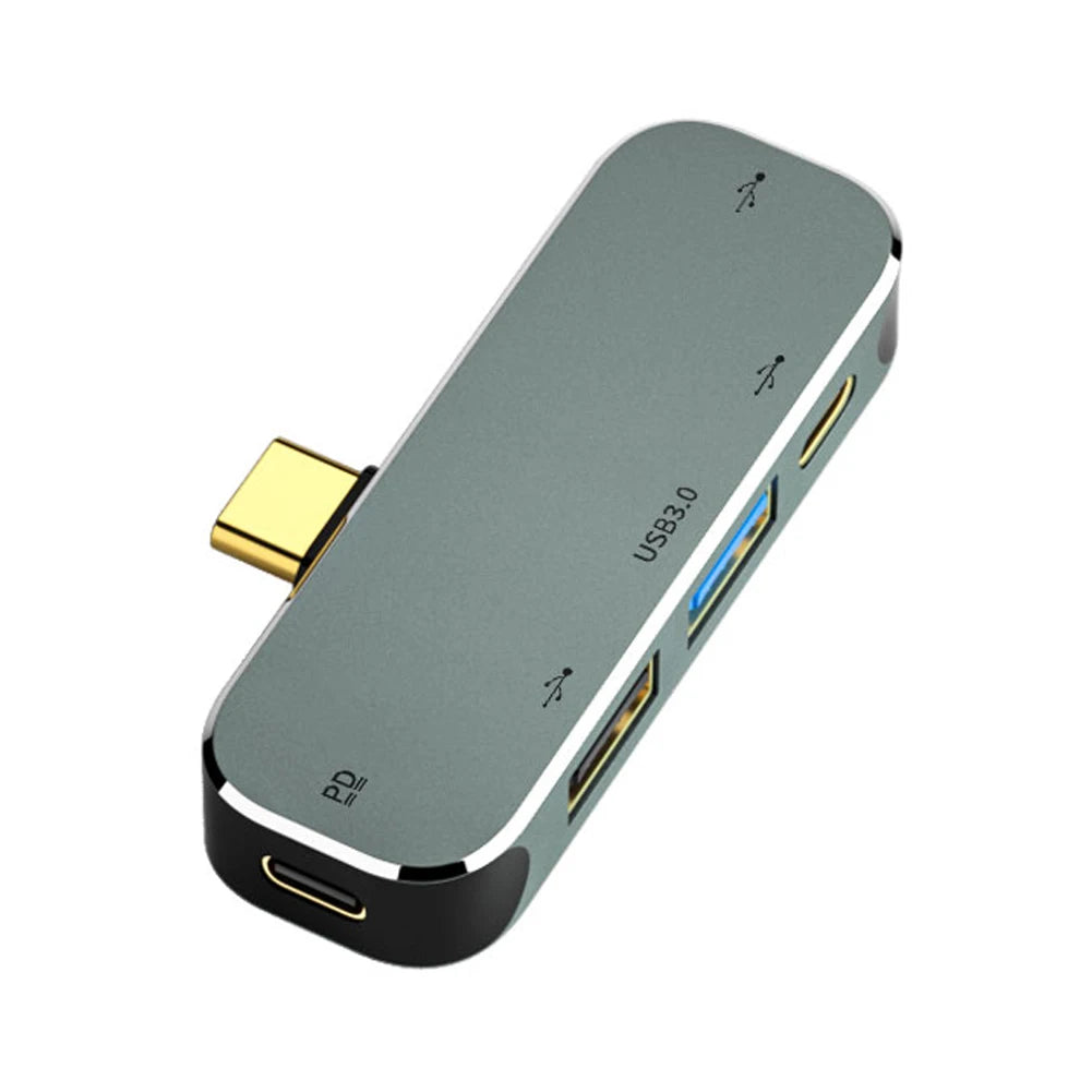 Type-C Extension Hub to 3.5 PD100W USB3.0/USB2.0/USB3.1 HDMI-Compatible Splitter Computer Peripherals