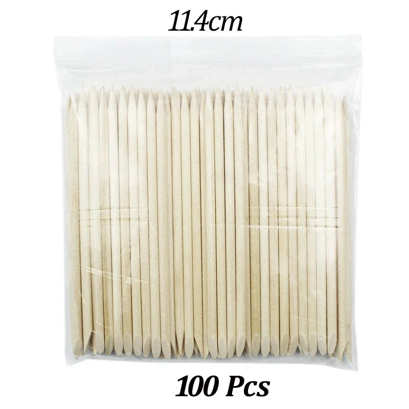 Wood Cuticle Pusher Sticks for Gel Polish Removal - Smarsty
