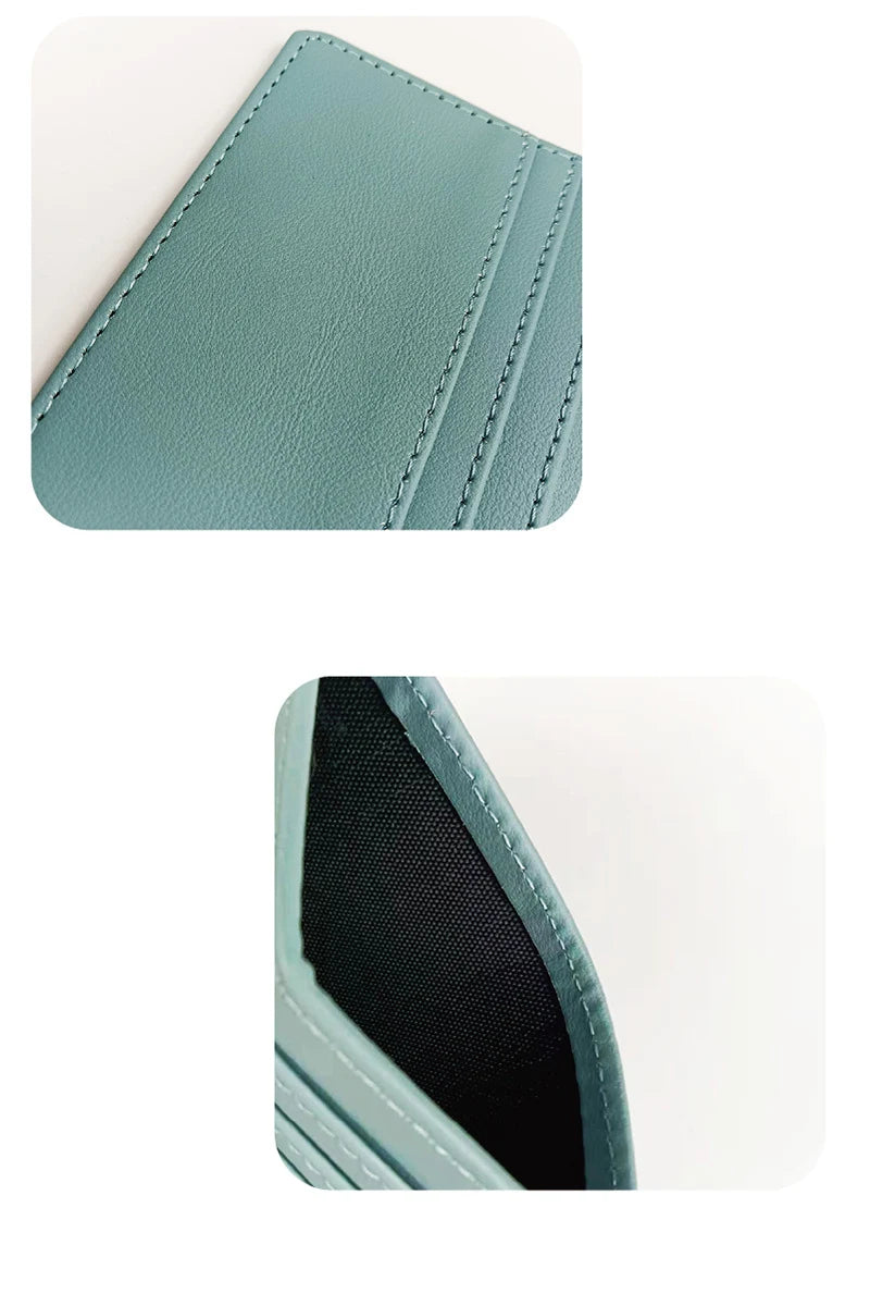 PU Leather ID Card Case - Slim Multi-Slot Holder for Bank/Credit Cards - Smarsty