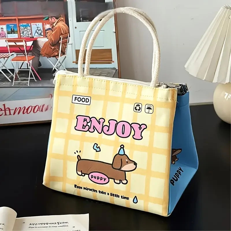 Cute Kitten Insulated Lunch Box Bag With Large Capacity - Smarsty