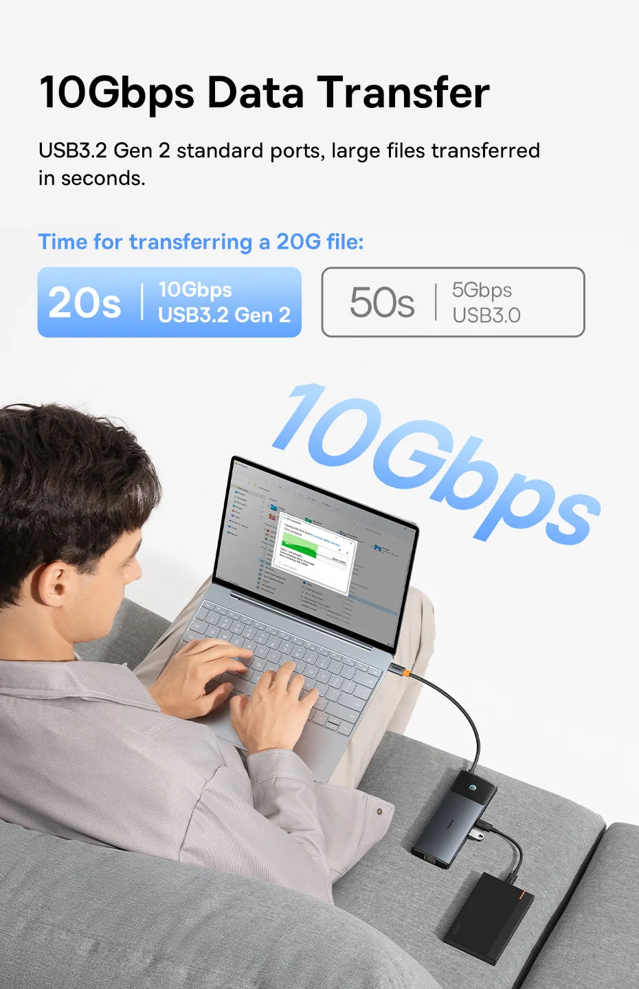 Usb C Hub 8K Hdmi Expansion For Multiscreen And Peripherals