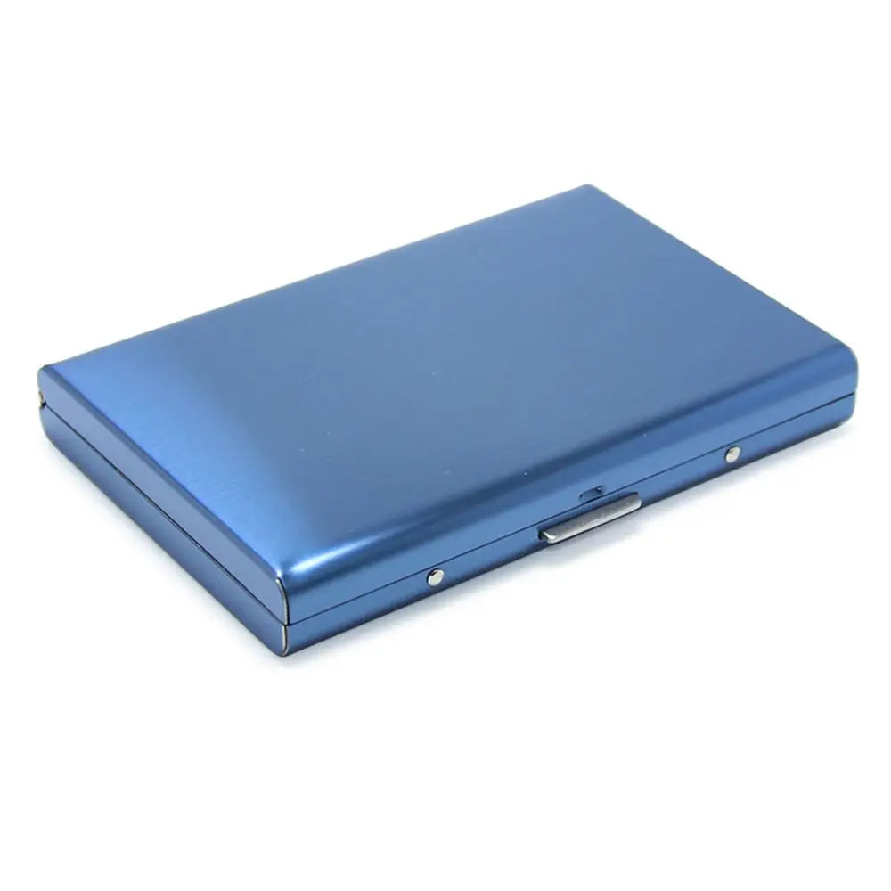 Fashion Durable 6 Card Slots Card Holder Stainless Steel Case Anti-demagnetization Box Portable Organizer Protector