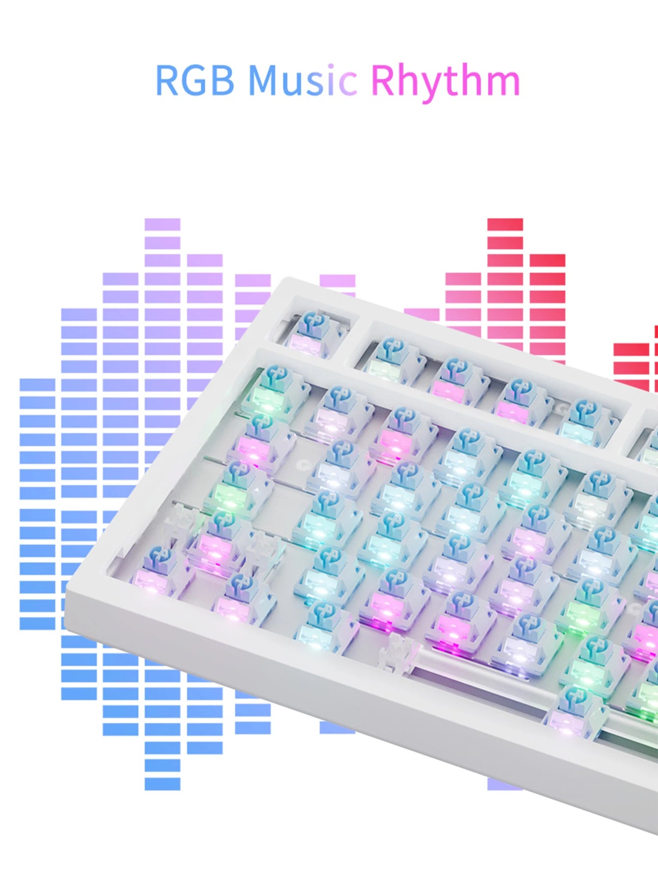 Wireless Mechanical Keyboard With Bluetooth Five One RGB