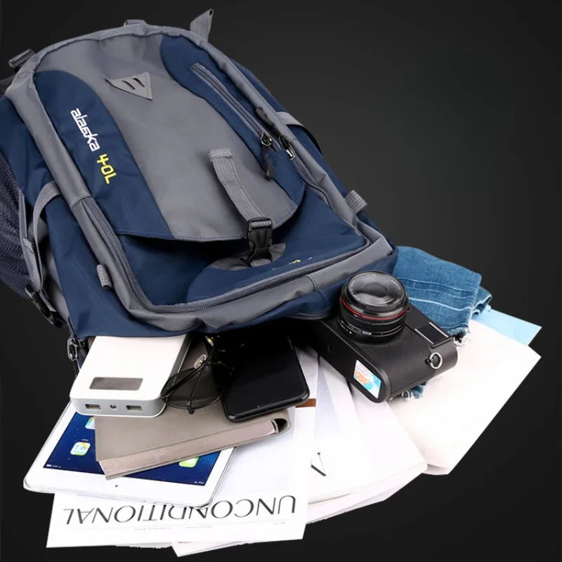New 40L outdoor hiking bag men's and women's shoulder bag sports bag leisure travel backpack large capacity - Smarsty