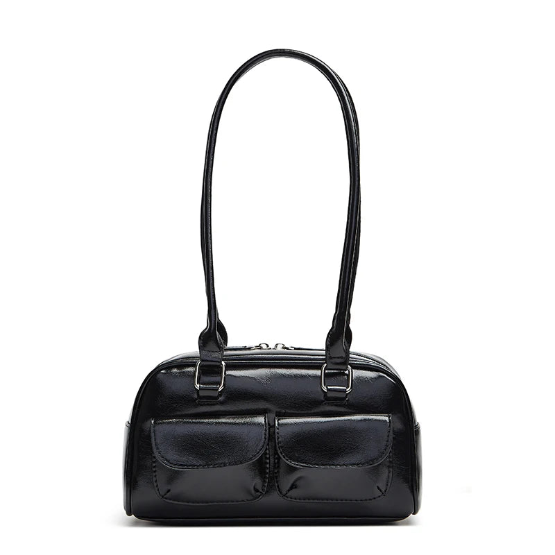 PU Leather Bowling Bag For Women With Multi Pocket Storage - Smarsty