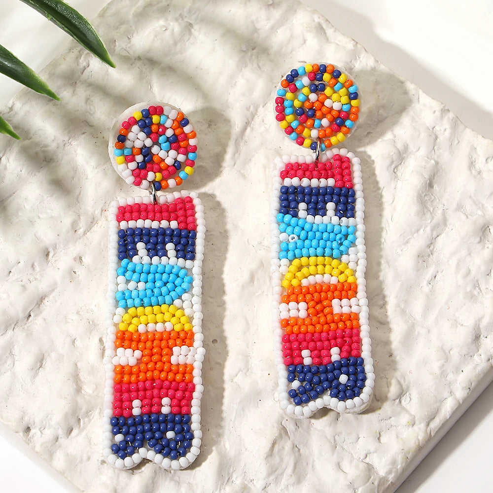 Handmade Bohemian Starfish Drop Earrings for Women - Smarsty