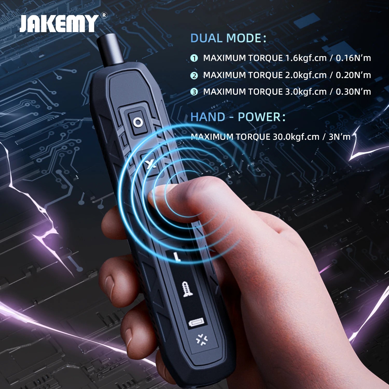 JAKEMY 180In1 Precision Screwdriver Set with Magnetic Bits - Electric or Manual Version Optional for Laptop/Phone/Glasses Repair