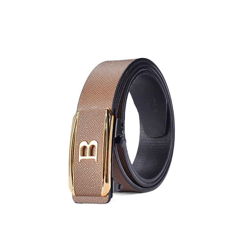 Men's Toothless Automatic Buckle Belt Casual Business Waistband - Smarsty