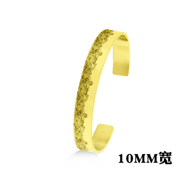 Adjustable Stainless Steel Men Bracelet Glossy Finish - Smarsty