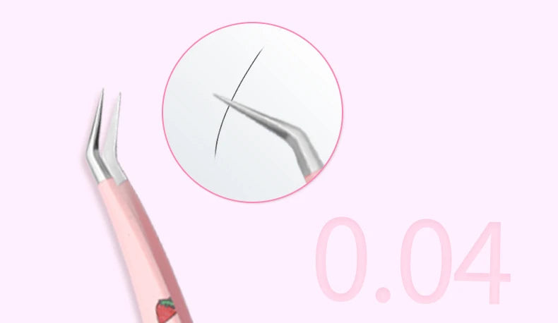Stainless Steel Eyelash Tweezers for Easy 3D Lash Application - Smarsty