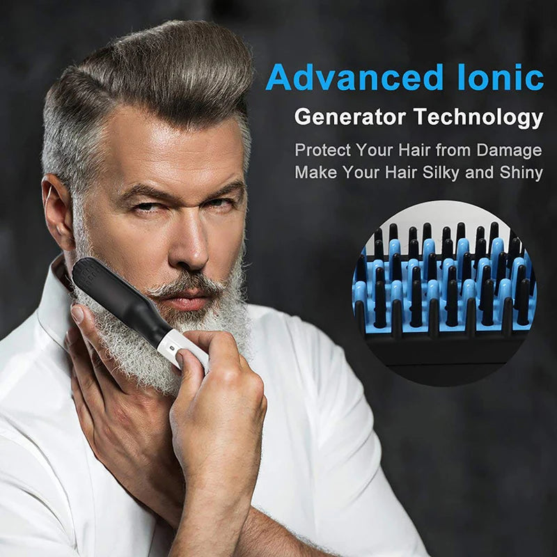 Electric Hot Comb Straightener for Quick Beard Styling - Smarsty
