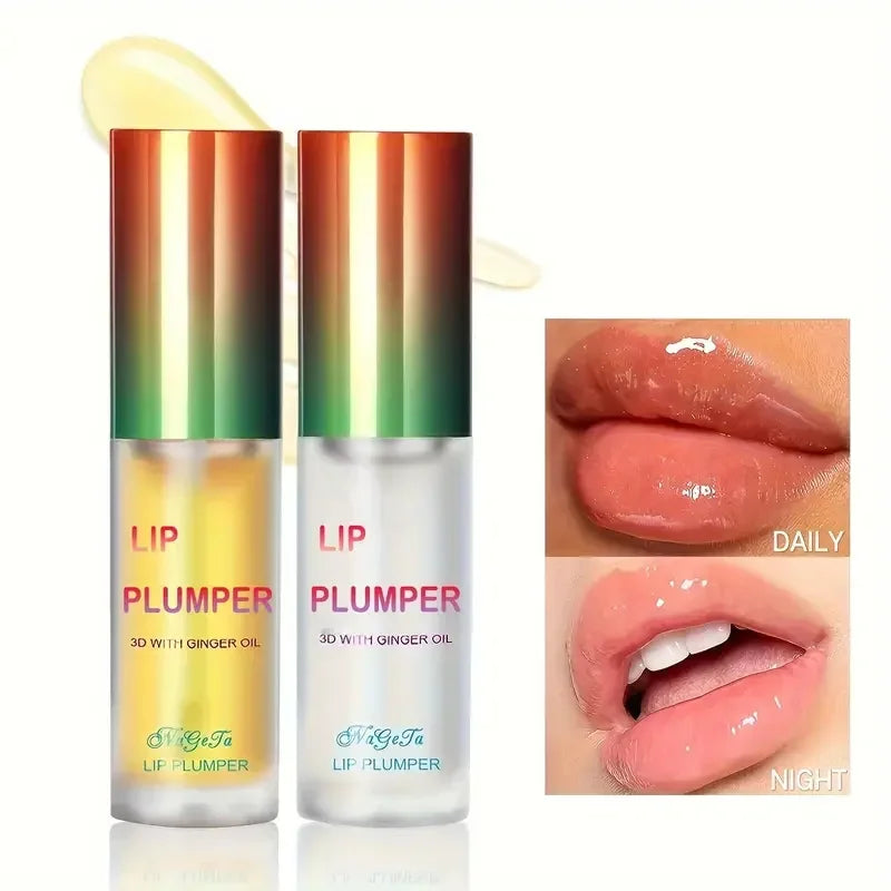 Ginger Mint Lip Plumper Oil for Fuller Youthful Lips - Smarsty