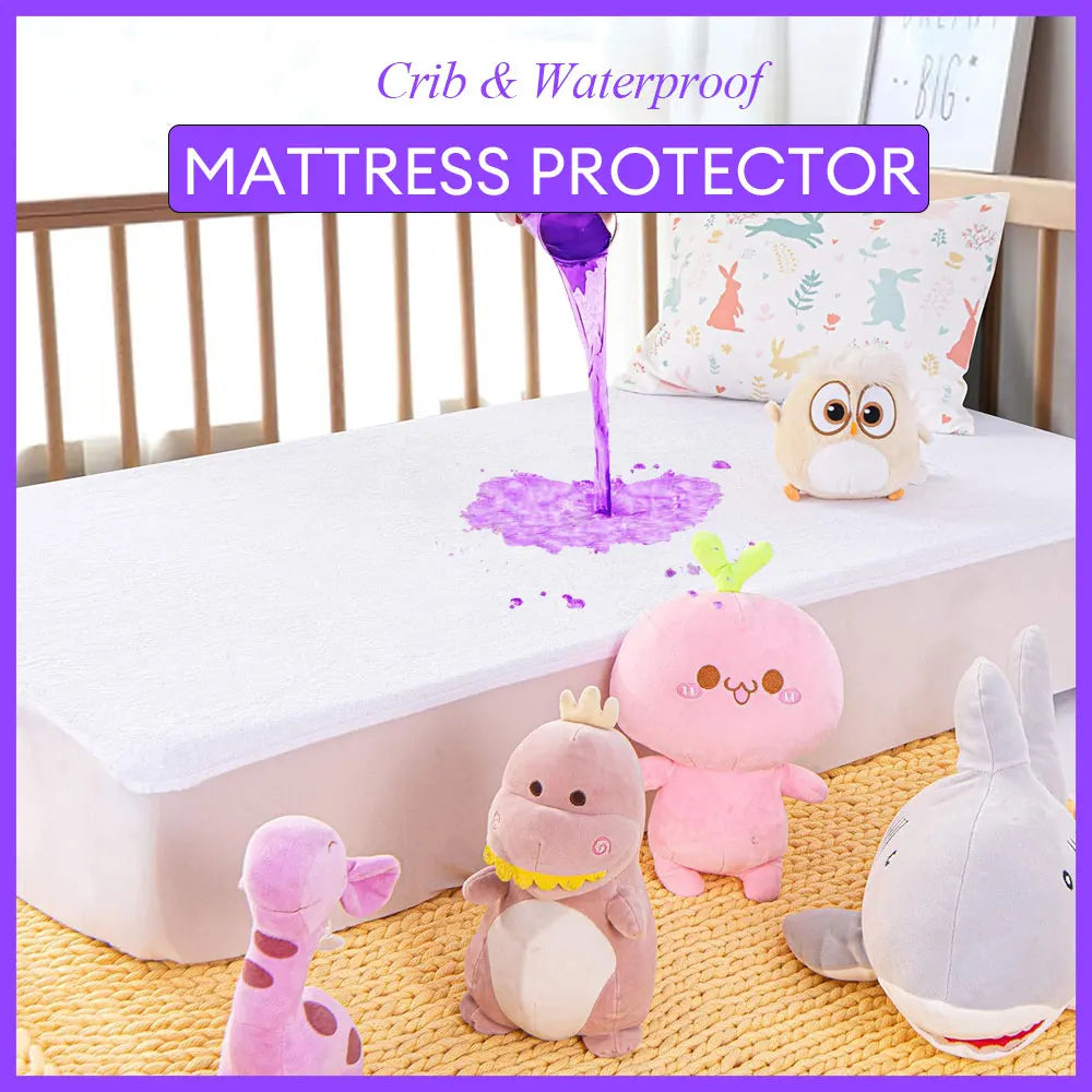 Waterproof Crib Mattress Protector with Breathable Cotton Comfort - Smarsty