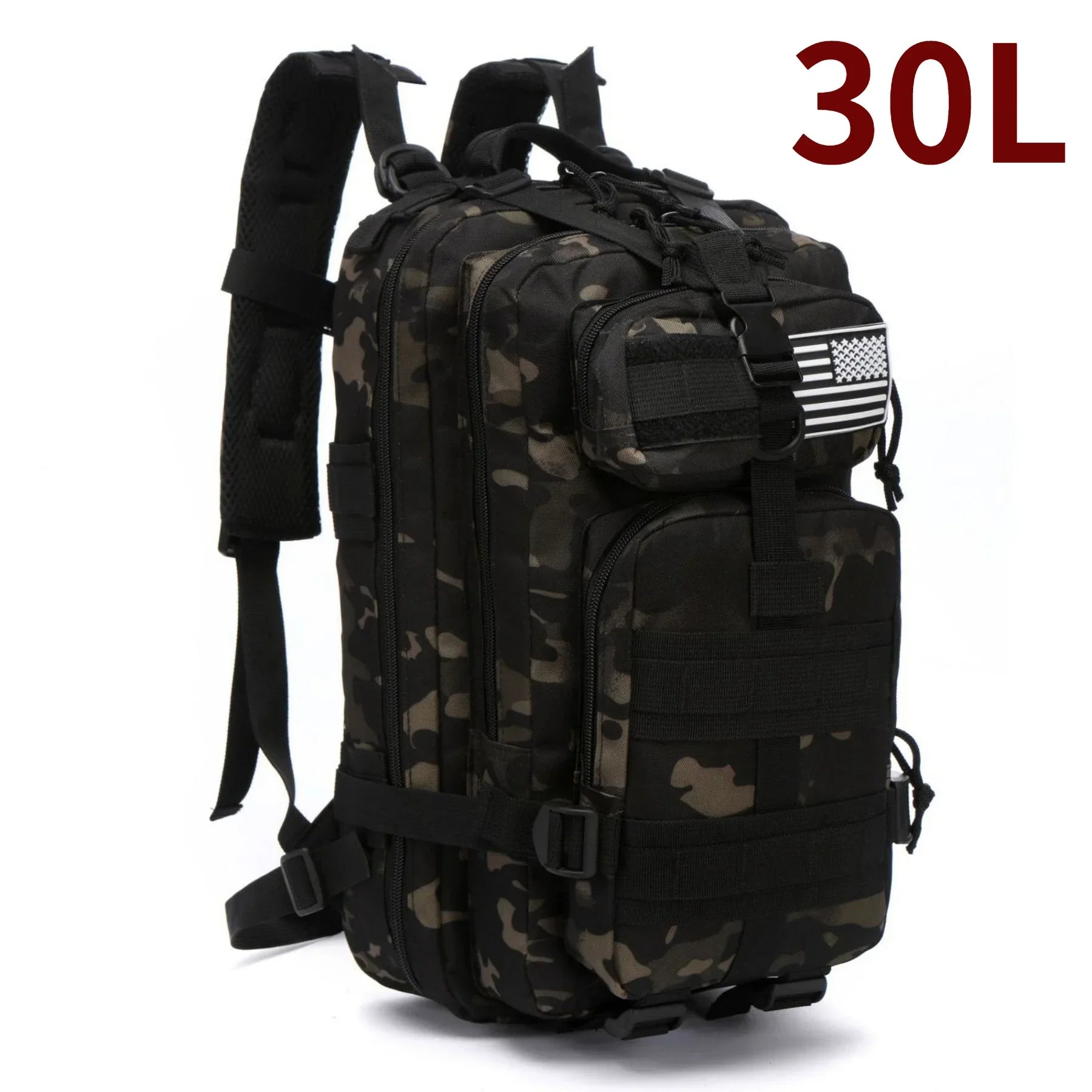 30L/50L 1000D Nylon Waterproof Trekking Fishing Hunting Bag Backpack Outdoor Rucksacks Tactical Sports Camping Hiking - Smarsty