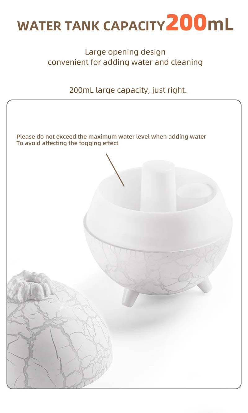 Colorful Atmosphere Lamp USB Humidifier with Essential Oil Diffuser - Smarsty