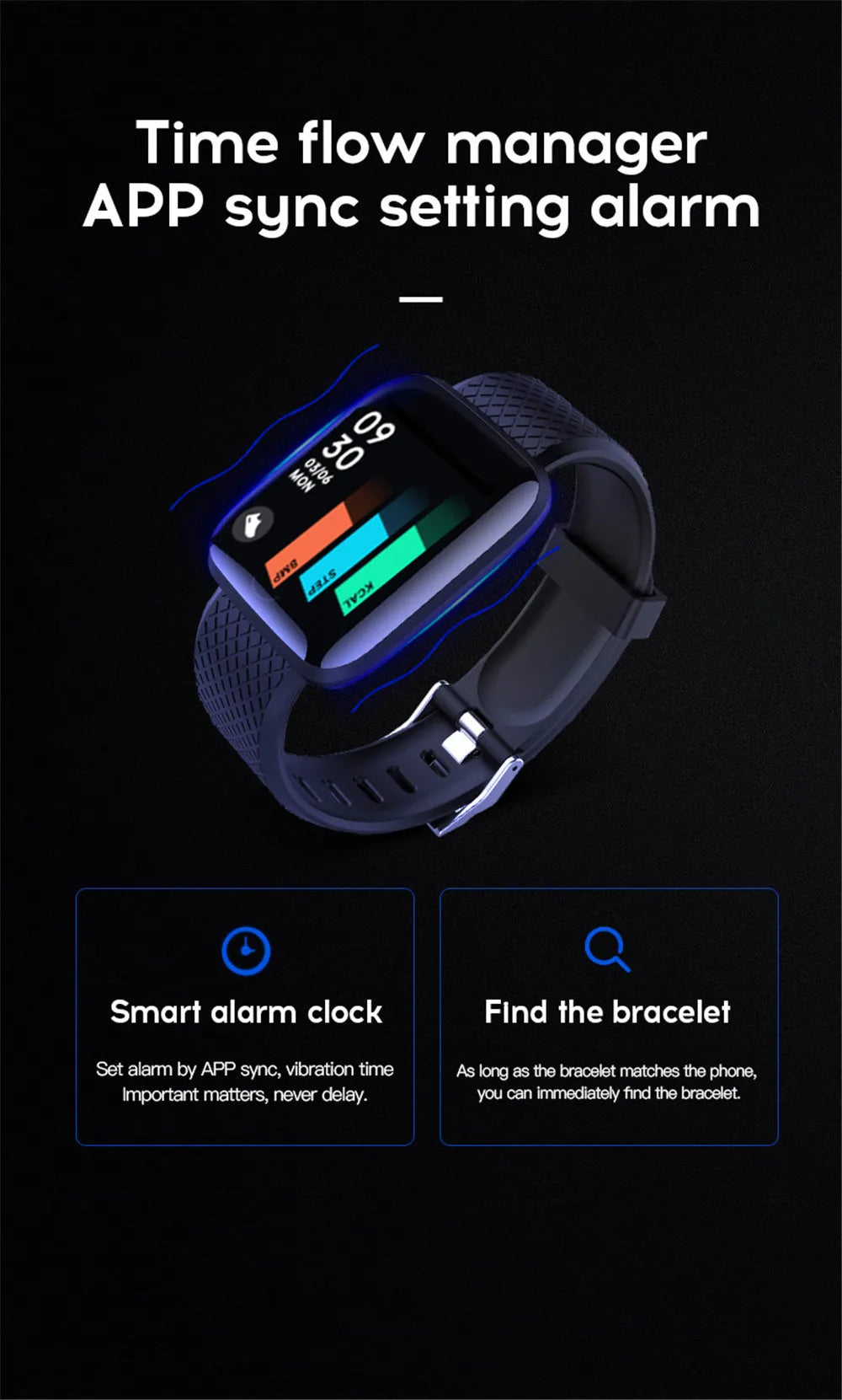 Smartwatch Fitness Tracker with Music Control and Pedometer - Smarsty