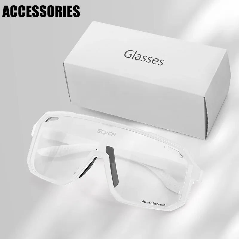 Cycling Glasses Photochromic Sunglasses Men Women Mountain Bike Road Eyewear New Bicycle Riding Outdoor Sports Hiking Goggles - Smarsty
