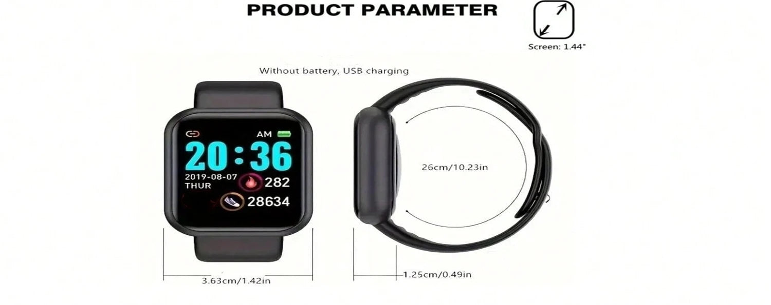 Smart Watch For Fitness Tracking and Music Control - Smarsty