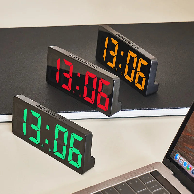 Acrylic Digital Alarm Clock with Voice Control Feature - Smarsty