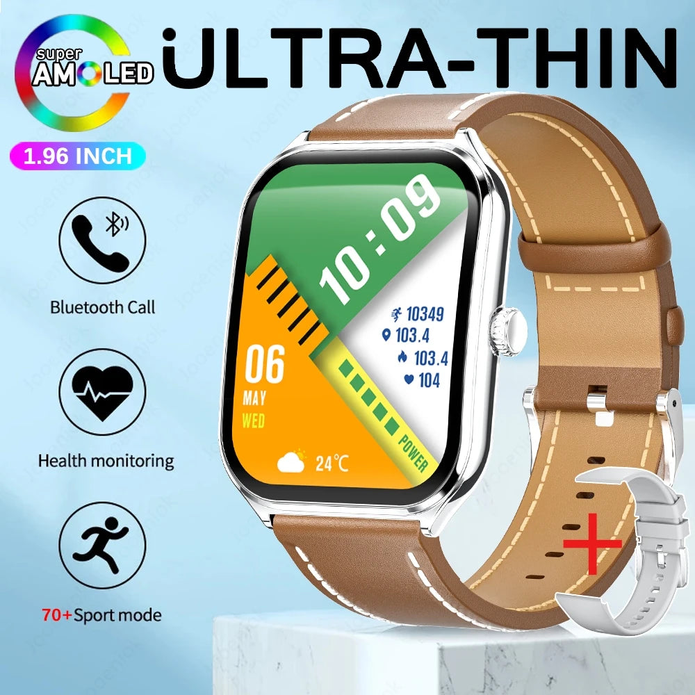 Ultra Thin Smart Watch for Men with AMOLED Screen - Smarsty