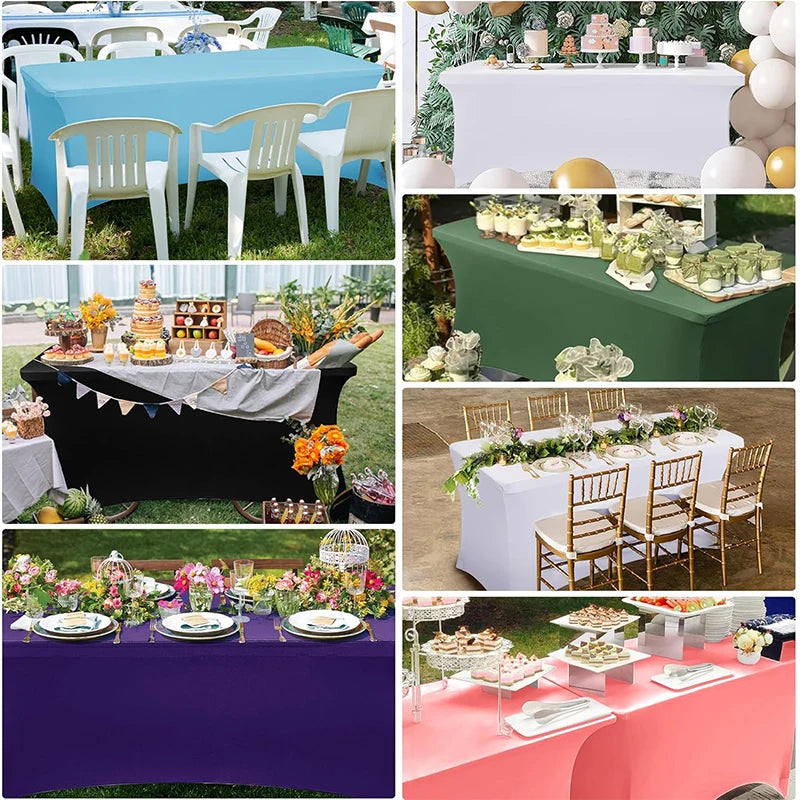 Stretch Spandex Table Cover for Rectangular Tables - Smarsty
