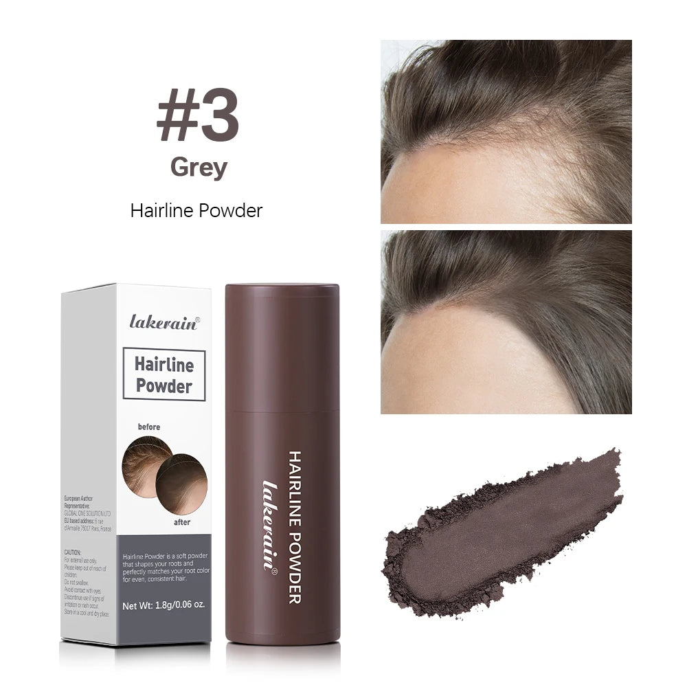 Hairline Shadow Powder Hair Waterproof Hairline Root Cover Up Natural Black Brown Eyebrow Contour Stick Repair Fill in Hair Tool - Smarsty