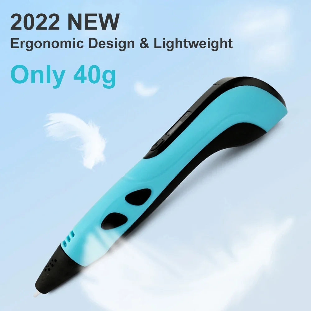 2022 NEW 3D Printing Pen 3d Pen Set for Kids Chidren Child's Birthday Christmas Creative DIY Gift LCD Display with PLA Filament - Smarsty