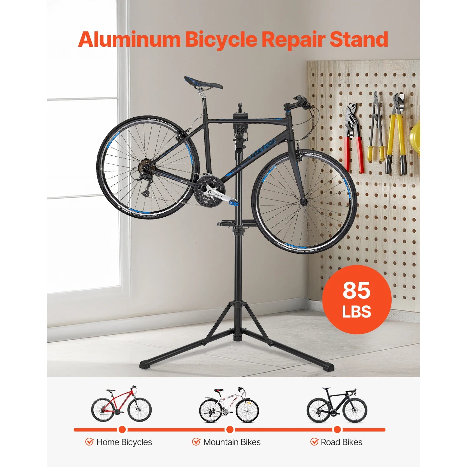 SucceBuy Bike Repair Stand 66/85/88/110lb Heavy-duty Bicycle Work Stand Foldable Bicycle Maintenance Rack for Mountain&Road Bike