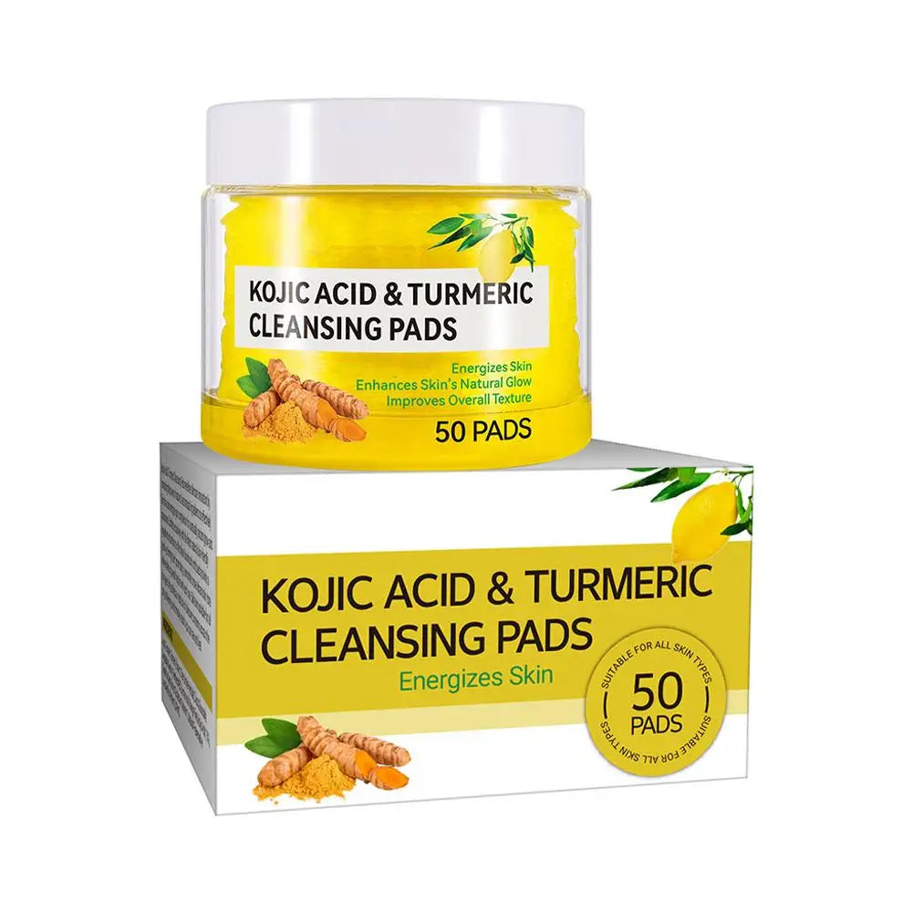 Turmeric Kojic Acid Exfoliating Cleansing Pads Combo - Smarsty