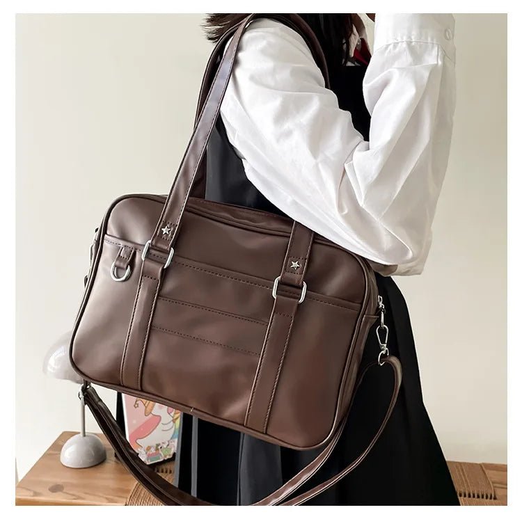 Japanese Style JK Bag Women PU Leather Crossbody Bag - Smarsty