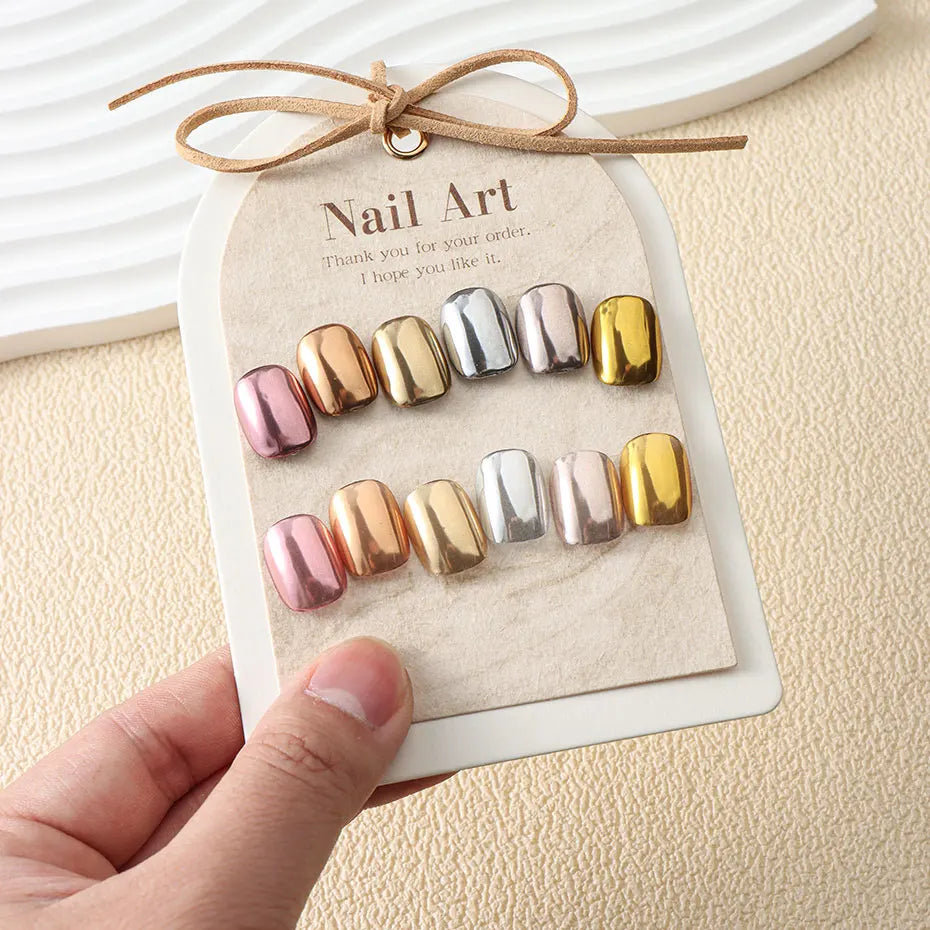 6pc Metallic Mirror Nail Glitter Powder for Stunning Manicures - Smarsty