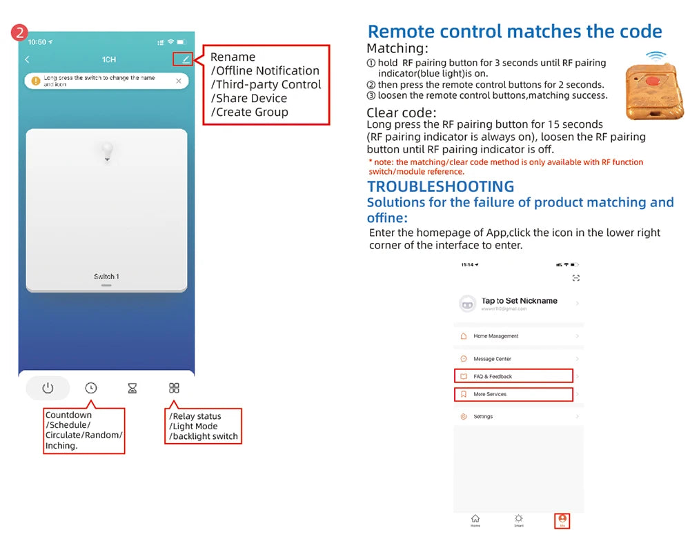 WiFi Tuya Smart Switch with APP Remote Control - Smarsty