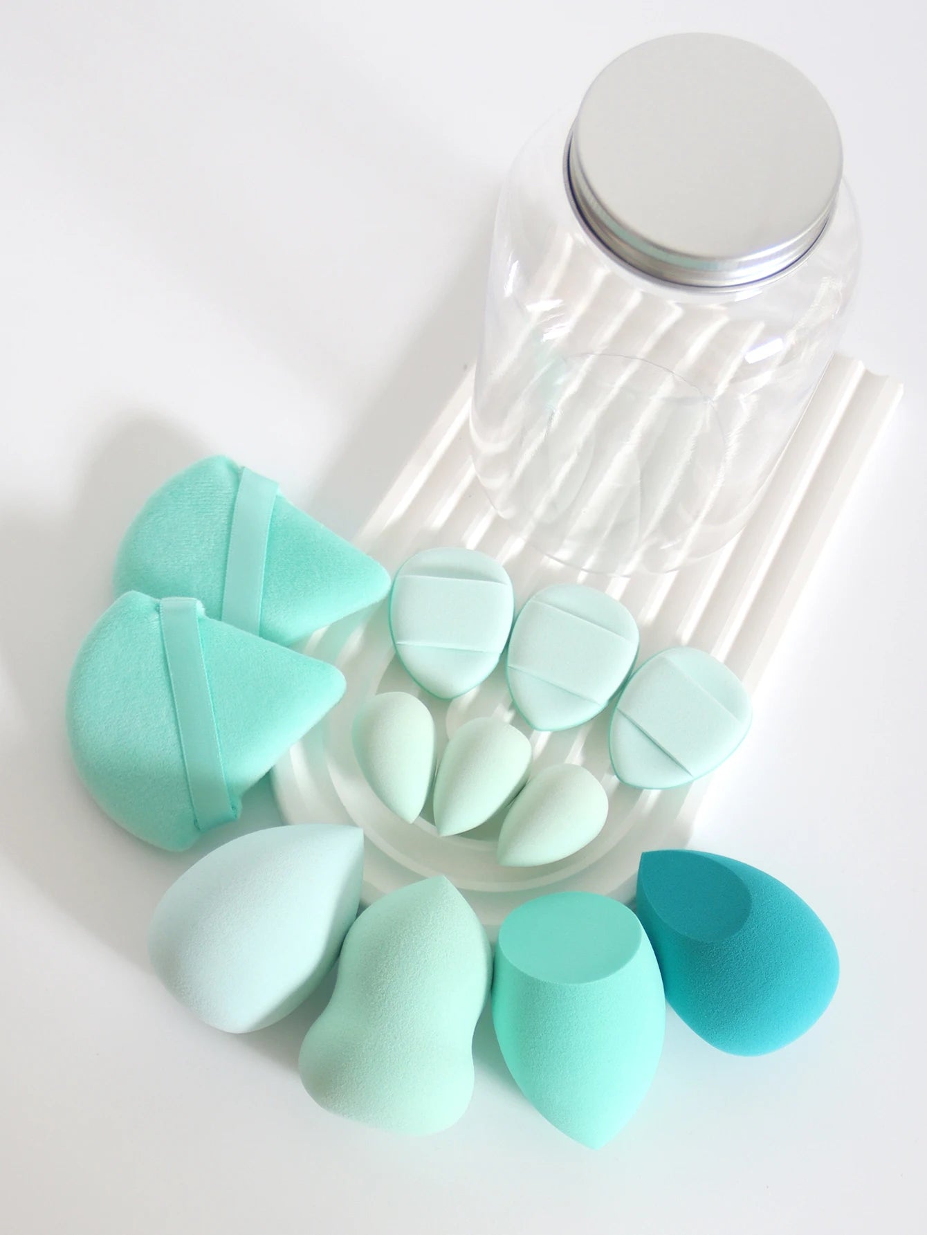 12Pcs Latex-Free Makeup Sponge Set for Flawless Application - Smarsty