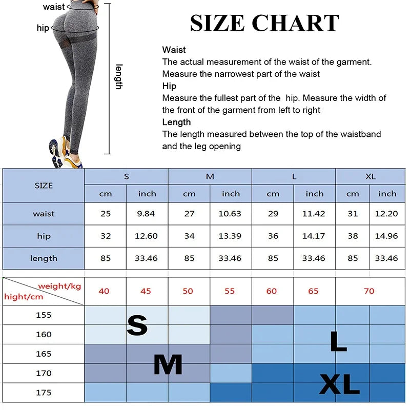 Women Yoga Leggings High Waist Exercise Sports Trousers Running Fitness Gym Leggings Quick Dry Hip Lifting Femme Slim Pants - Smarsty
