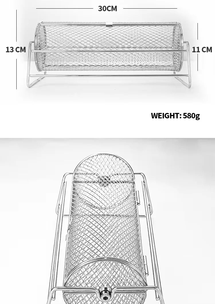 Stainless Steel BBQ Grill Mesh Basket for Perfect Roasting - Smarsty