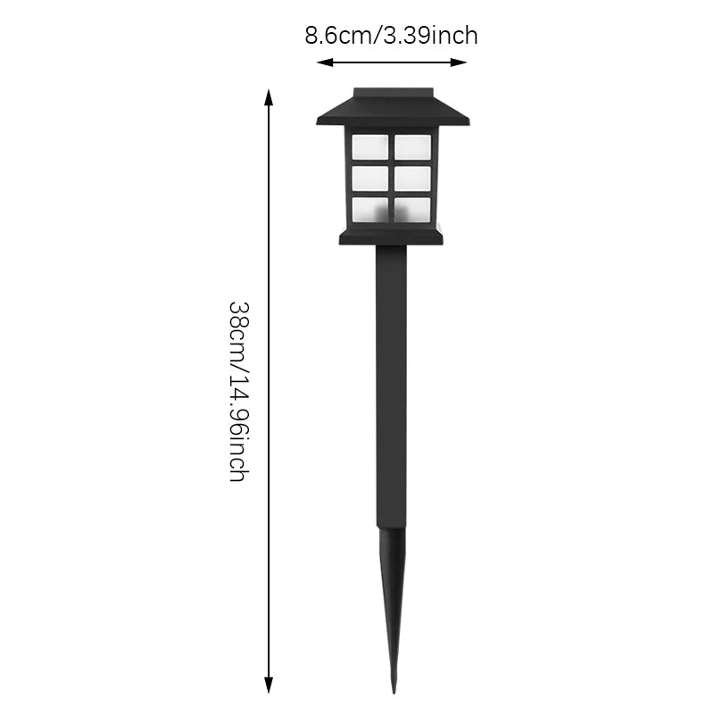 Solar Pathway Lights 2 Pack Waterproof Outdoor Garden Decor - Smarsty