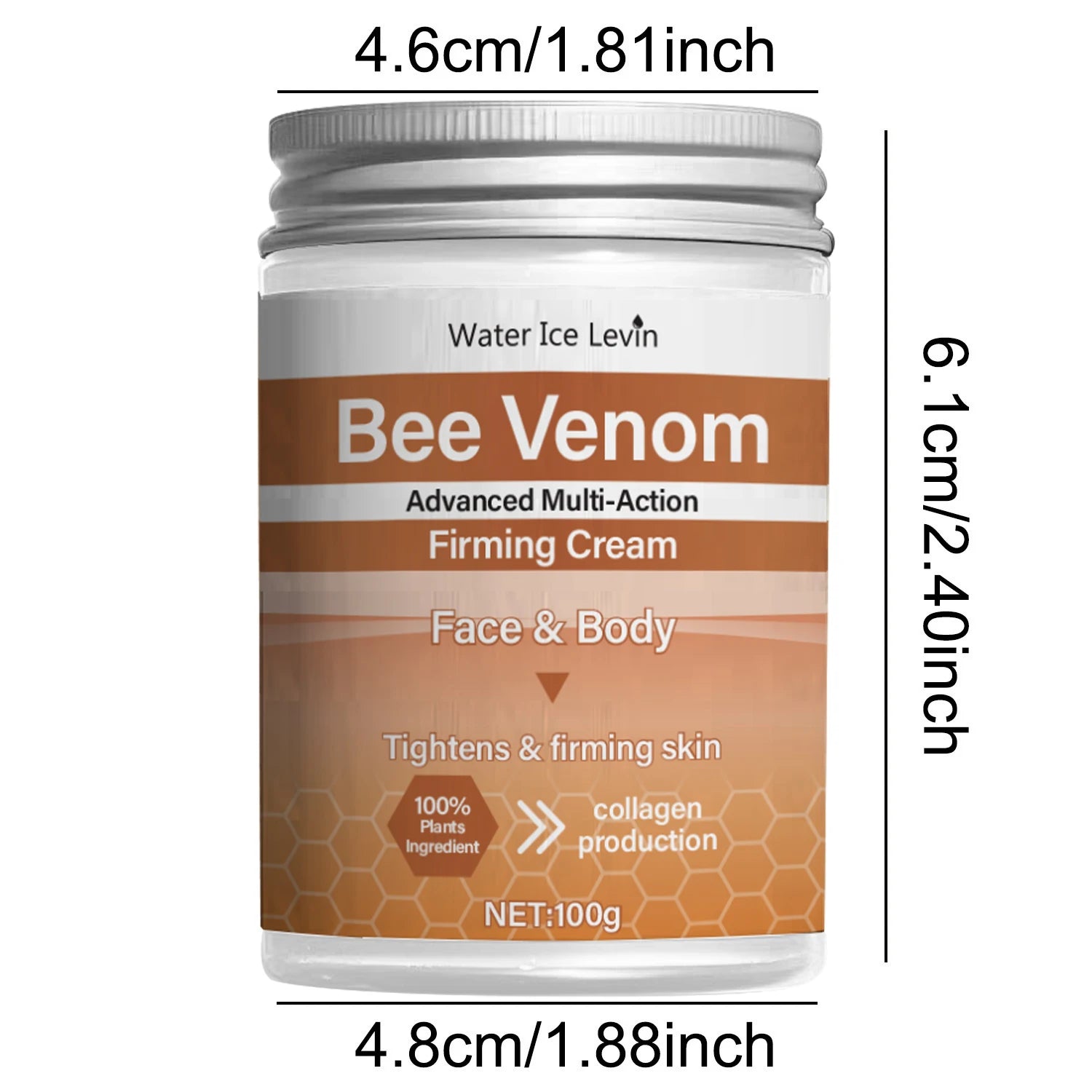 Bee Venom Firming Abdominal Cream - Plant-Based, Moisturizing and Moisturizing Contains Hyaluronic Acid Suitable for All Skin Types, Gentle for Sensitive Skin, Turmeric Skin Care - Smarsty