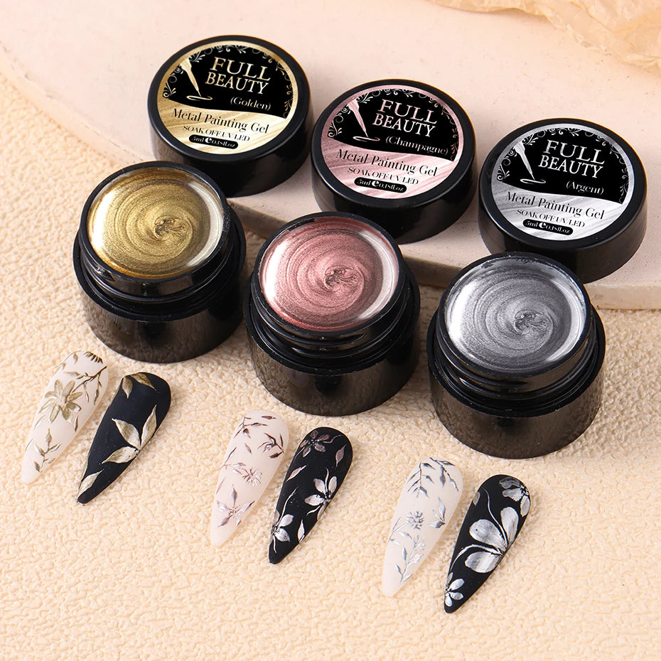 Metallic Chrome Gel Nail Polish for Stunning French Art - Smarsty