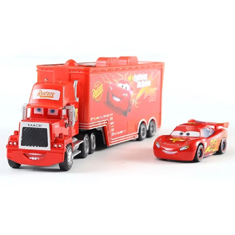 Disney Pixar Cars And Trucks Toy Set The King Cruz Lightning Mcqueen Mike Uncle 1/43 Diecast Model Trucks Toys Gift For Kids by Smarsty